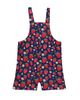 Lilly & Sid Lilly & Sid Organic Cotton Strawberry Print Dungarees Jumpsuit - 1
