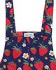 Lilly & Sid Lilly & Sid Organic Cotton Strawberry Print Dungarees Jumpsuit - 3
