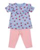 Lilly & Sid Lilly & Sid Organic Cotton Strawberry Print Top And Legging Set - 1