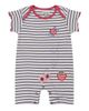Lilly & Sid Lilly & Sid Organic Cotton Stripe Print Romper - 1