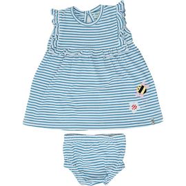Lilly & Sid Lilly & Sid Organic Cotton Stripe Print T-Shirt and Short Set