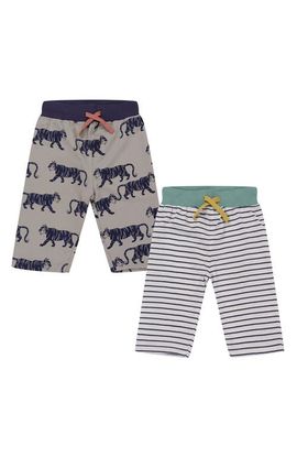 Lilly & Sid Lilly & Sid Organic Cotton Tiger And Stripe Shorts - 2 Pack