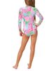 Lilly Pulitzer Lilly Pulitzer Girls' Denning Rashguard Swimsuit Upf 50+ - 2