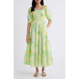 Lilly Pulitzer® Lilly Pulitzer® Hadly Floral Print Smocked Dress