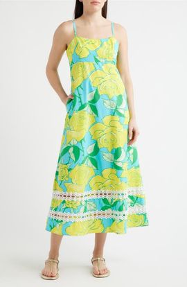 Lilly Pulitzer® Lilly Pulitzer® Haliey Floral Print Midi Dress