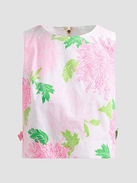 Lilly Pulitzer Women's Annaleese Sleeveless Crop Top