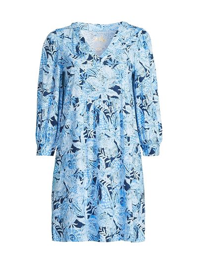 blue dress for women party Lilly Pulitzer NWT Moana Maxi Dress Boca Blue Sea What I Sea
