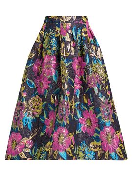 Lilly Pulitzer Women's Elyce Floral Brocade Midi-Skirt