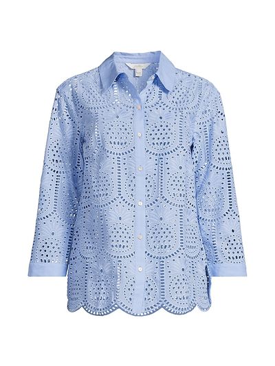 Lilly Pulitzer Women's Gracee Pineapple Tile Eyelet Tunic