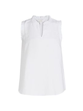 Lilly Pulitzer Women's Kavalla Ruffled Linen Top
