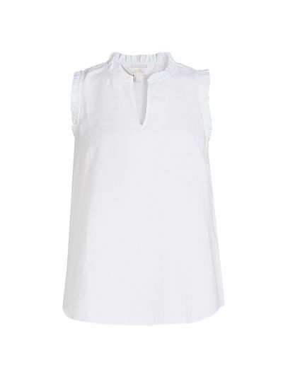 Lilly Pulitzer Women's Kavalla Ruffled Linen Top