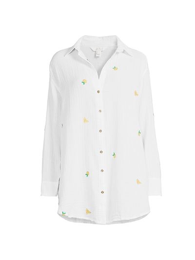 Lilly Pulitzer Women's Kwitney Cotton Cover-Up Shirt