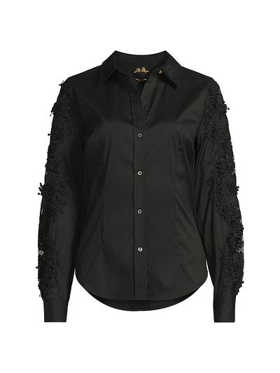 Lilly Pulitzer Women's Lilly Cotton-Blend Lace Shirt
