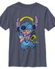 Lilo & Stitch Boys Lilo & Stitch Cool Headphones Stitch T Shirt - 1