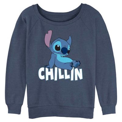 Lilo & Stitch Juniors Lilo & Stitch Alien Chillin Sweatshirt