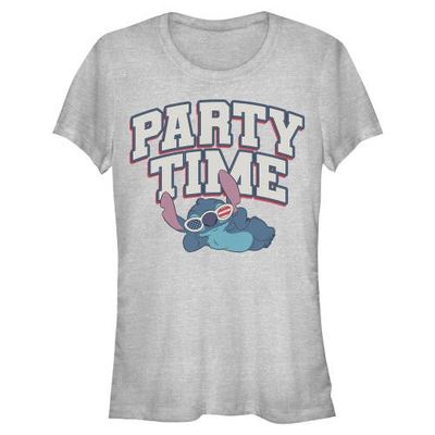 Lilo & Stitch Juniors Lilo & Stitch American Party Time T Shirt