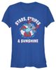 Lilo & Stitch Juniors Lilo & Stitch Stars Stripes and Sunshine T Shirt - 1