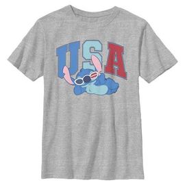 Lilo & Stitch Lilo & Stitch Boys' American Experiment 626 Graphic Short Sleeve T-Shirt