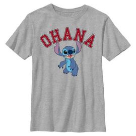 Lilo & Stitch Lilo & Stitch Boys' Ohana Collegiate Graphic Short Sleeve T-Shirt
