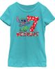 Lilo & Stitch Lilo & Stitch Girls' 7th Birthday Hula Dance Short Sleeve Graphic T-Shirt - 1