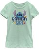 Lilo & Stitch Lilo & Stitch Girls' Birthday Girl Stitch Graphic Short Sleeve T-Shirt - 1