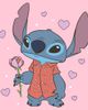 Lilo & Stitch Lilo & Stitch Girls' Rose Hearts Stitch Graphic Short Sleeve T-Shirt - 2