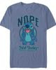 Lilo & Stitch Lilo & Stitch Men's Nope Not Today Tongue Out Stitch Short Sleeve Graphic T-Shirt - 2