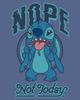 Lilo & Stitch Lilo & Stitch Men's Nope Not Today Tongue Out Stitch Short Sleeve Graphic T-Shirt - 3