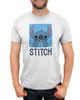 Lilo & Stitch Lilo & Stitch Men's Simple Blue Stitch Portrait Short Sleeve Graphic T-Shirt - 1