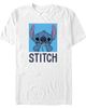 Lilo & Stitch Lilo & Stitch Men's Simple Blue Stitch Portrait Short Sleeve Graphic T-Shirt - 2