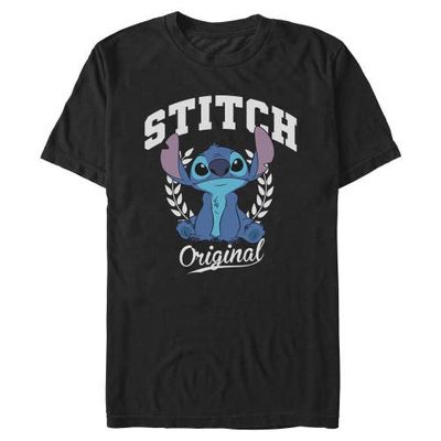 Lilo & Stitch Mens Lilo & Stitch Original Collegiate Stitch T Shirt