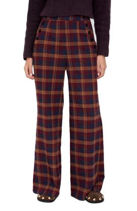 Lily and Lionel London Lily and Lionel London Damson High Waisted Tartan Print Trouser
