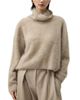 Lilysilk Lilysilk Brushed Cashmere Turtleneck Sweater - 1