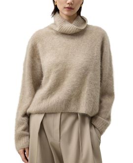 Lilysilk Lilysilk Brushed Cashmere Turtleneck Sweater