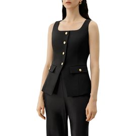 Lilysilk Lilysilk Cintré U-Neck Sleeveless Vest