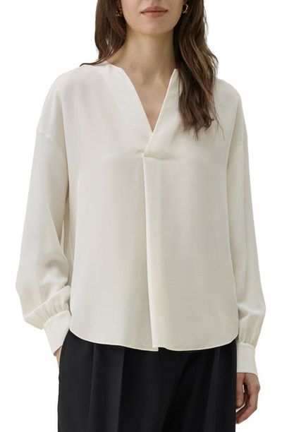 Lilysilk Lilysilk Double Crepe Silk V-Neck Blouse