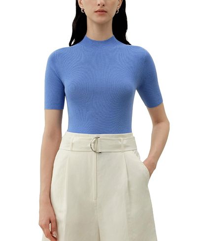 Lilysilk Lilysilk Seamless Silk-Cotton Slim-Fit Knit Top