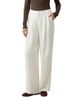 Lilysilk Lilysilk Silk Crepe Pleated Straight Leg Trousers - 1
