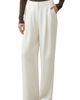 Lilysilk Lilysilk Silk Crepe Pleated Straight Trousers - 1