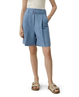 Lilysilk Lilysilk Silk Linen Belted Shorts