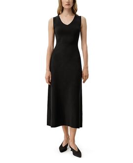 Lilysilk Lilysilk Soleil Silk-Viscose Knit V-Neck Dress