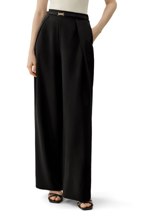 Lilysilk Lilysilk Stretch Heavy-Weight Crepe Wide-Leg Pant