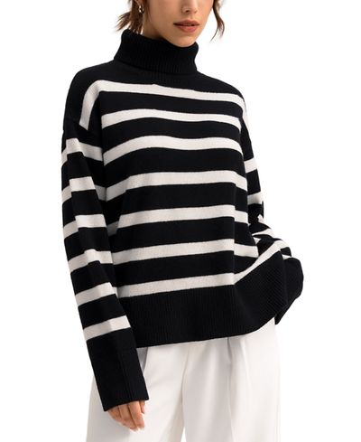 Lilysilk Lilysilk Tarra Stripe Sweater