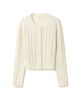 Lilysilk Lilysilk Washable Cable Knit Wool Cardigan - 5