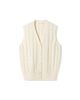 Lilysilk Lilysilk Washable Cable Knit Wool Vest - 5