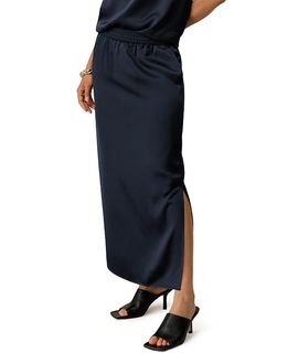 Lilysilk Lilysilk Washable Silk Charmeuse Pull-on Skirt