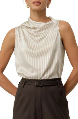 Lilysilk LILYSILK Women's Asymmetric Silk Charmeuse Sleeveless Top