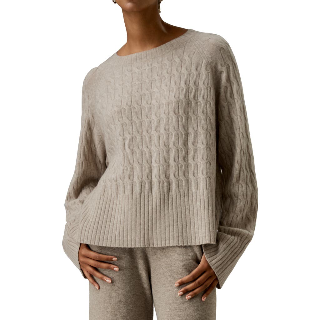 Lilysilk Lilysilk Women's Baby Cashmere Cable-knit Sweater