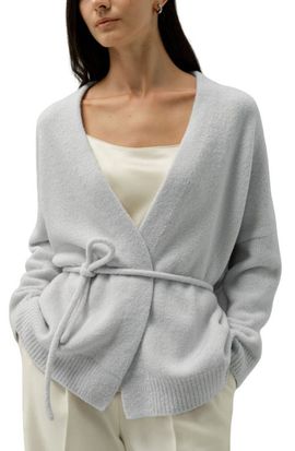 Lilysilk LILYSILK Women's Bouclé Knit Silk-Cashmere Wrap Cardigan