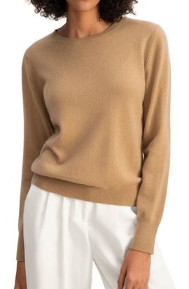 Lilysilk LILYSILK Women's Cashmere Super Soft Crewneck Sweater